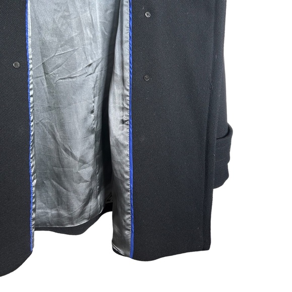 J. Crew Double Breasted Black Wool Peacoat Size 6 - Picture 13 of 16